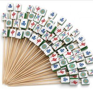 50 Piece Mahjong Charcuterie Picks-Mahjong Party Picks-New